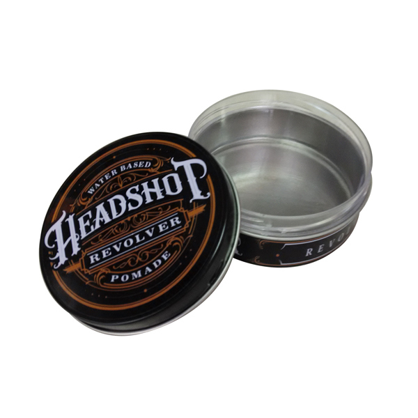 Round Shaped Metal Tin Container for Shoe Polish Image1