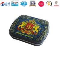 Hinged Mini Sized Metal Container for Mint Chewing Gum