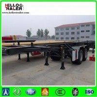 2 Axles 20FT 40ton Container Skeleton Trailer for Sale