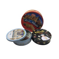 Hand Make Cookie Biscuit Tin Box Round Shape