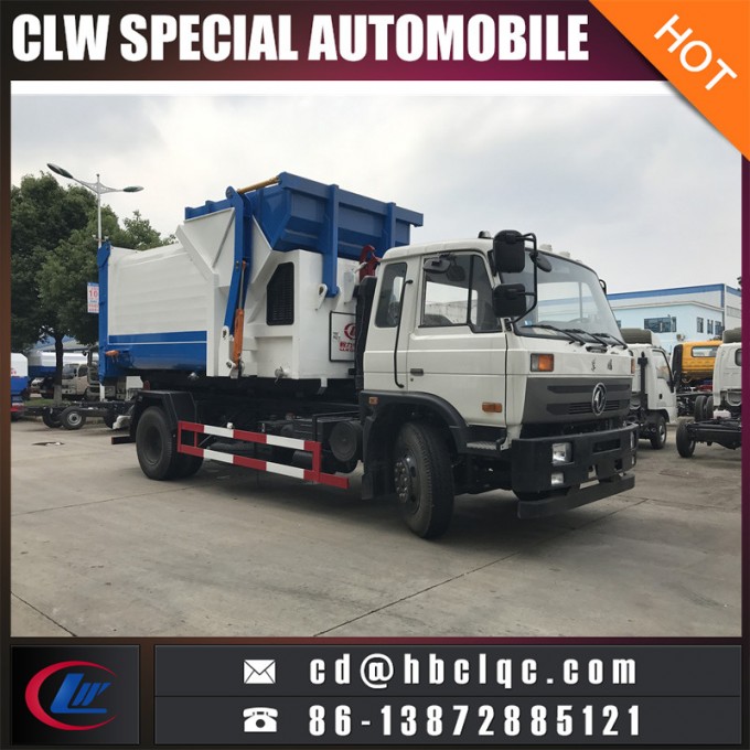 Good Sales 12cbm Hook Lift Garbage Compactor Container Truck Image1