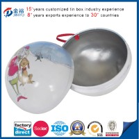Ball Shape Christmas Gift Tin Box
