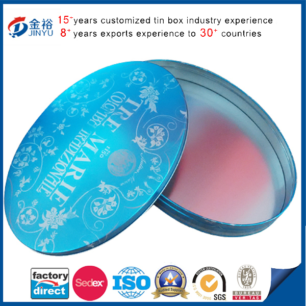 Tin Box Irregular Oval Shape for Gift Image1