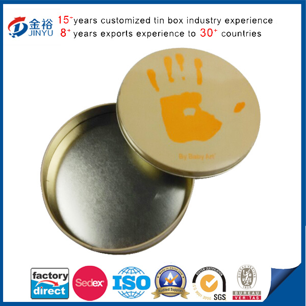 Metal Packaging Tin Box Wholesale Round Shape Image1