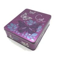 Embossing Tin Can Metal Tin Box for Perfume Packaging