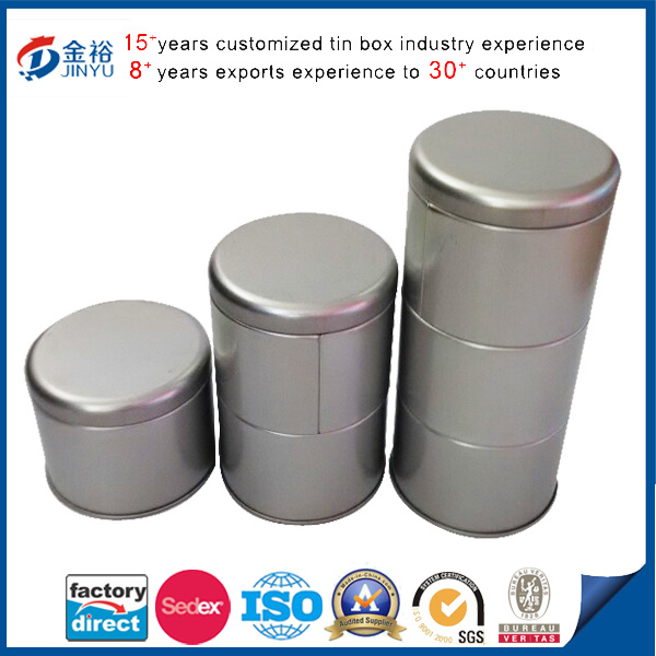 No Printing Round Candy Tin Airtight Lid Tin Box Manufacture Image1