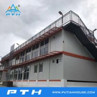 20FT 40FT Low Price Two Storey Modular Container Hotel