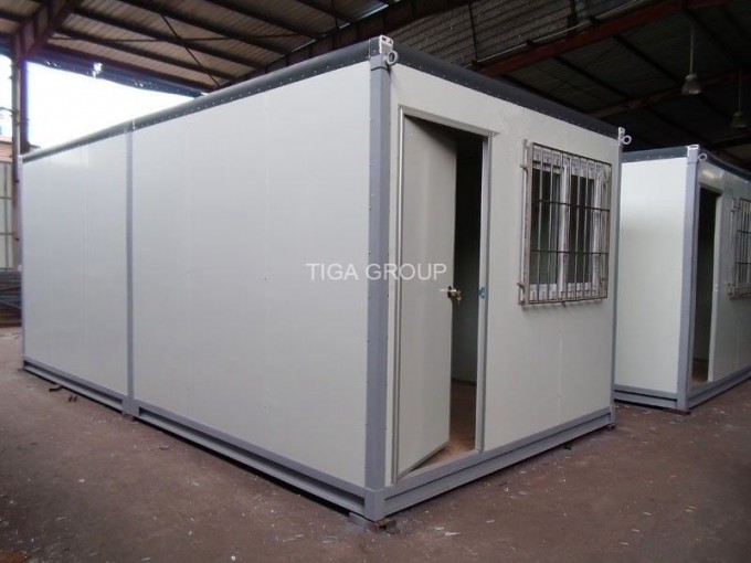 Tiny Portable Office Steel Frame 20FT 40FT Container House Image1
