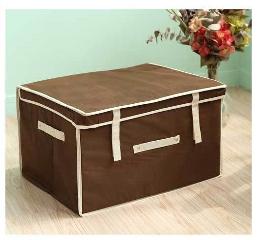 Non Woven Cardboard Foldable Clothes Toy File Storage Container Image1