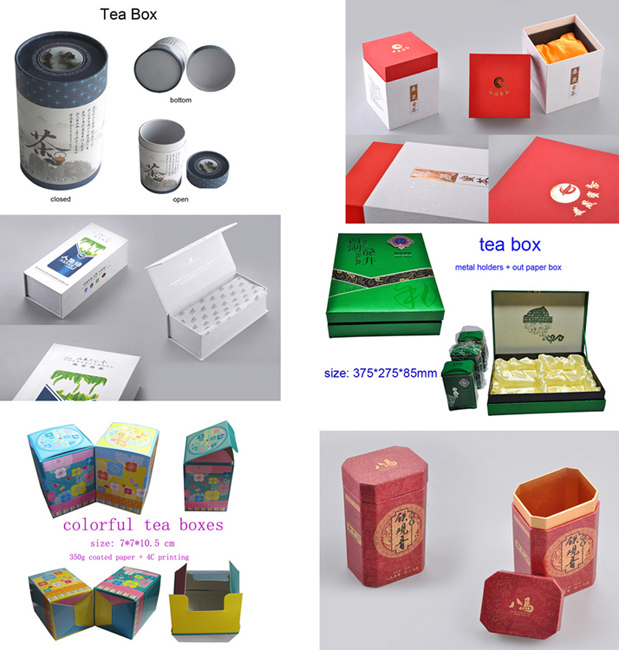 Paper Tea Packing/Packaging Boxes, Tea Tubes, Food Container Image1