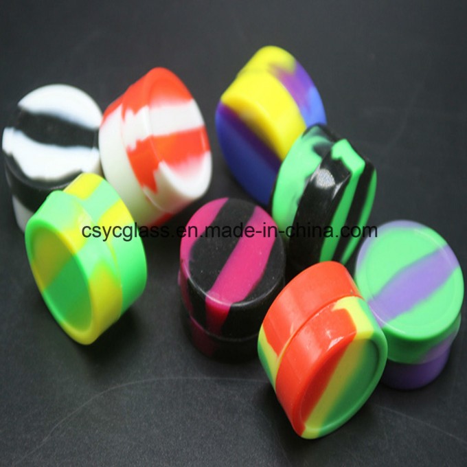 Colorful Silincone Jar Container for Glass Water Pipe Image1