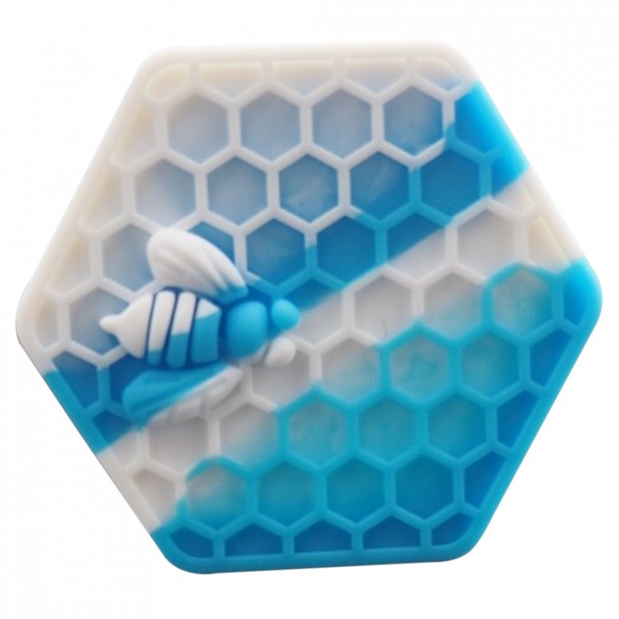 2017 Hot Selling Hexagon Honeybee Wax Silicone DAB Container Image1