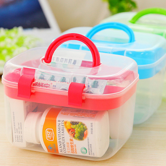 Transparent Handle Box, Storage Container for Household Tool Box Image1