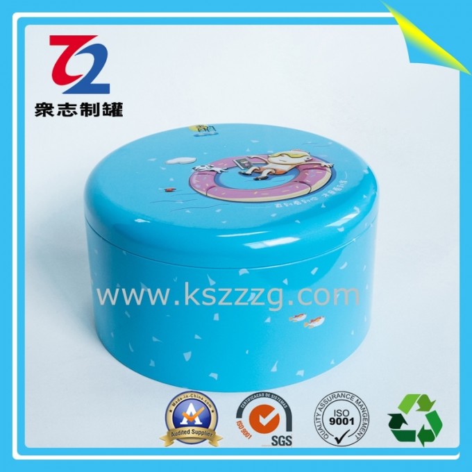 Metal Round Container for Gift Tin Box Packaging Image1