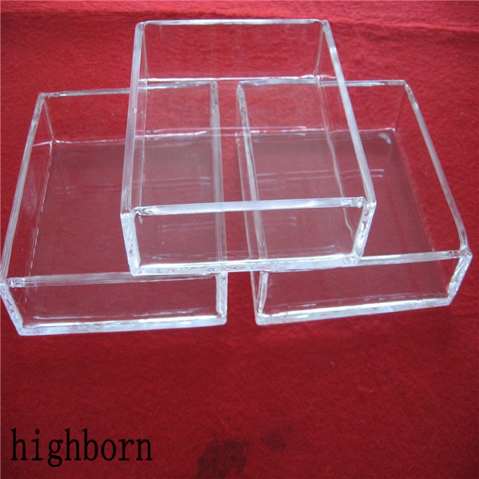 Clear Fused Silica Glass Container Image1