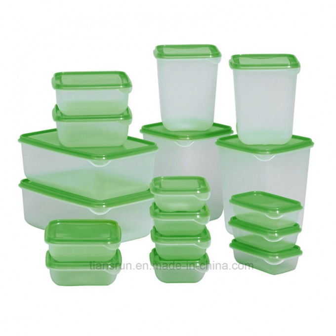 17-Piece Set No Leaking Food Fruit Storage Container Image1