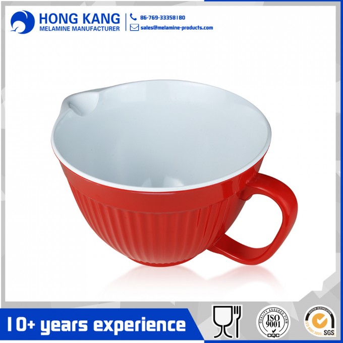 Durable Use Bicolor Melamine Punch Bowl Food Container Image1