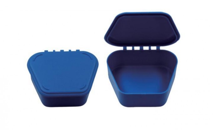 Blue Denture Box Teeth Container Image1