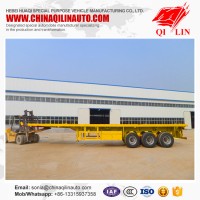 3 Axles Factoray Sale Container Trailer Flatbed