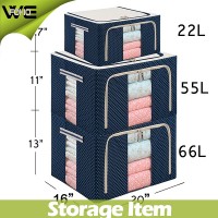 Indoor Home Decoration Folding Custom Storage Box Containers with Lids