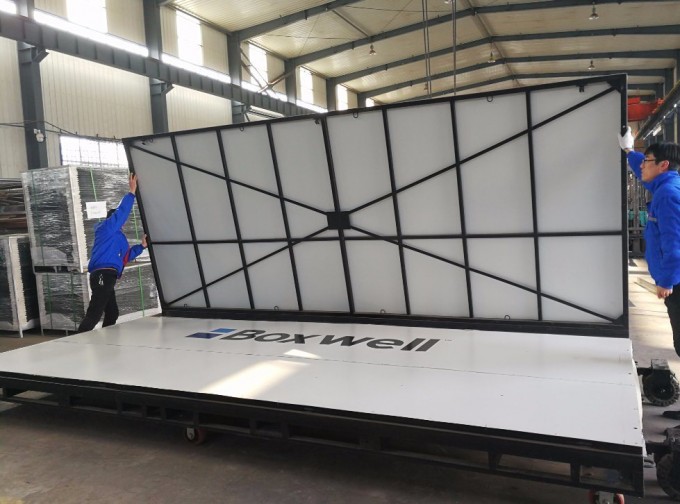 Light Duty Steel 20FT Portable Folding Container with Wheels for Sale Image1
