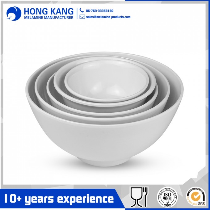 Eco-Friendly Unicolor Melamine Salad Bowl Food Container Image1