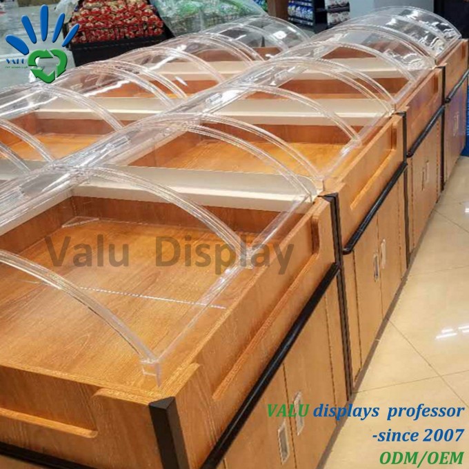 Supermarket Food Use Acrylic Box Containers Acrylic Bulk Food Display Case Image1