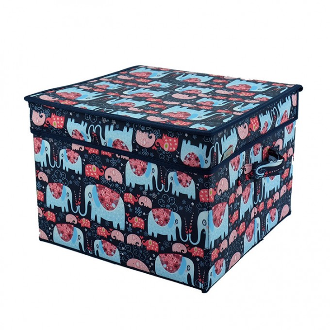 Printed Collapsible Non Woven Fabric Storage Container for Bra Underwear Socks Image1