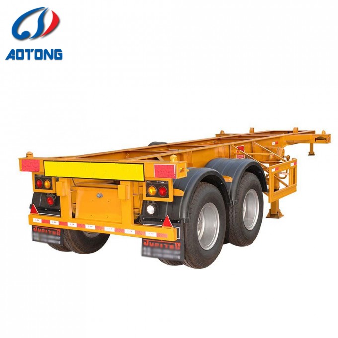 3 /4 Axles Freight Agency 53ft Chassis Trailer Container Price Image1
