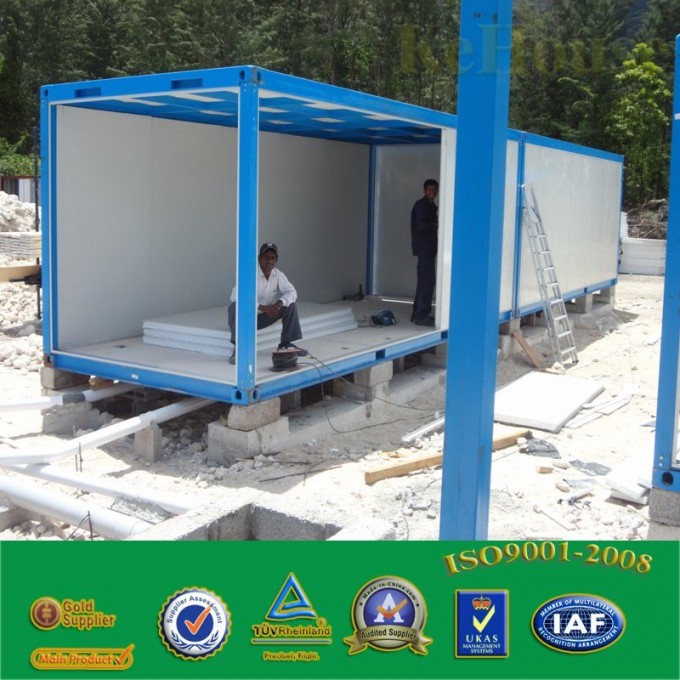 Economical Simple Container House with Windows and Doors/Prefabricated Fold Prefabricated House Image1