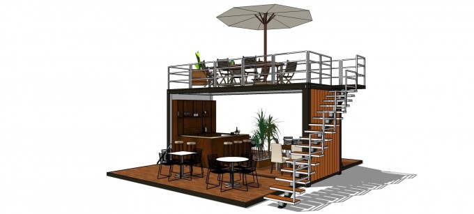 20FT Container coffee Shop Image1