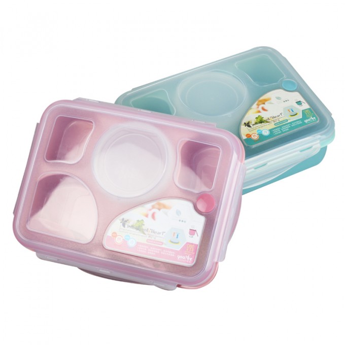 5 Gridmicrowave Safe Food Grade Large Clip Food Container for Kids Image1