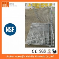 High Capacity Wire Container with Zinc/Chrome Finish
