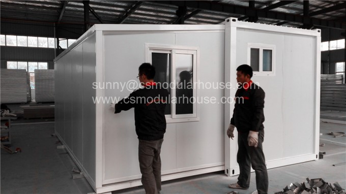 20FT Expandable Container with 2 Bedrooms 1 Bathroom 1 Kitchen Image1