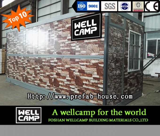 Wellcamp Expandable Container House Wood Color for Sale Image1