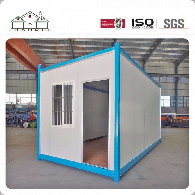 Low Cost Blue Steel Structure Prefab Sandwich Modular Container Portable House Image1