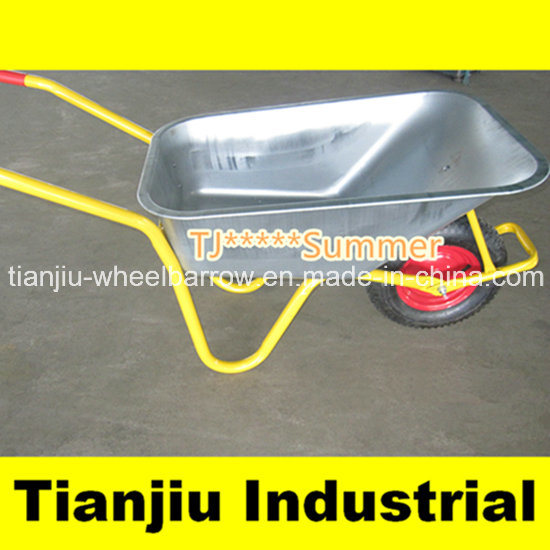 Construction Wheelbarrow Wb5009 with Zinc-Coated Tray Image1