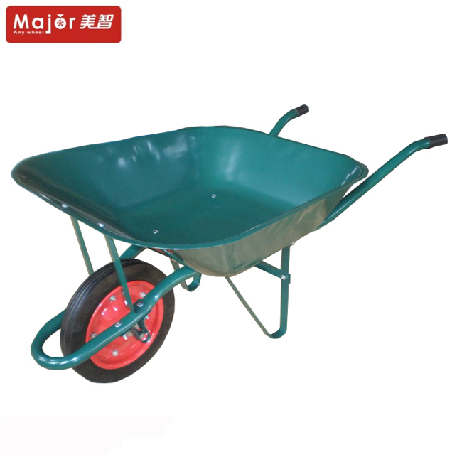 Wb6500 Construction Steel Tray Wheelbarrow, Single Wheel Trolley Wheelbarrow Image1