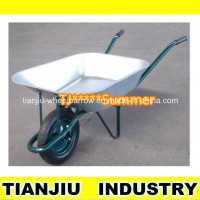 65 L Construction Wheelbarrow Wb6405 with Zinc-Coated Tray