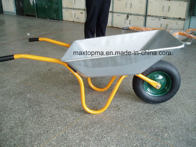 Heavey Duty Construction Zinc Plated Garden Wheel Barrow (WB4600) Image1