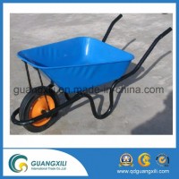 65L Wheel Barrow with Diffirent Color Frame for Garden and Construction