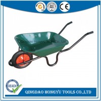Green Metal Wheel Barrow Wb3806 Construction Site