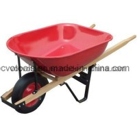 General 7 Cubic Feet Tray Wheelbarrow with Single Wheel