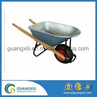 Various Types of Heavy Duty Garden Wooden Handle Wheelbarrow