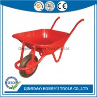 Popular Construction Red Tool Iron Wheelbarrow (WB5208)