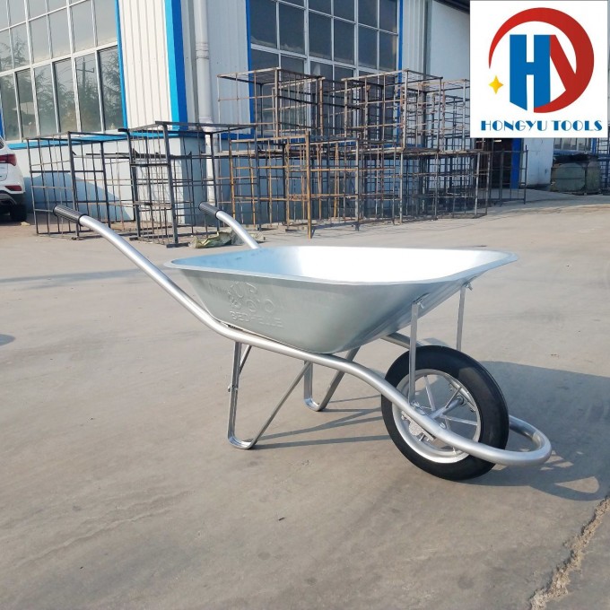 Construction Heavy Duty Zinc Cheap Wheelbarrow Image1
