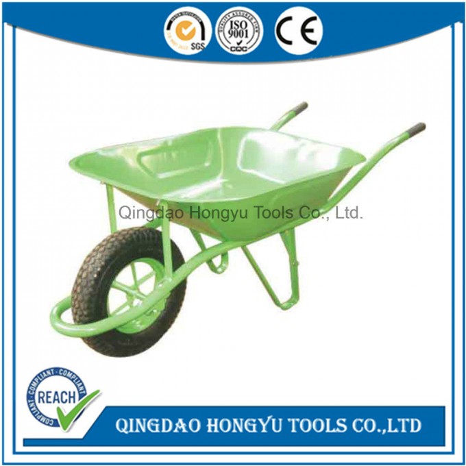 Green Steel Wb6400 Wheelbarrow for Garden Construction Image1