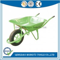 Green Steel Wb6400 Wheelbarrow for Garden Construction