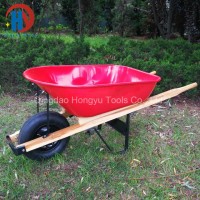 6 Cu. FT. Wood Handle Construction Heavy Duty Wheel Barrow