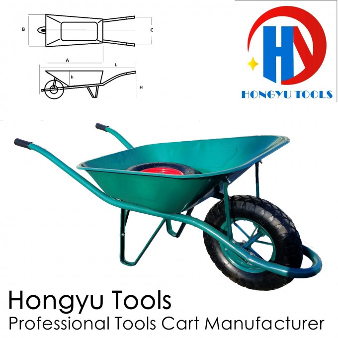 Construction Heavy Duty Concrete Quality Wheelbarrow Image1